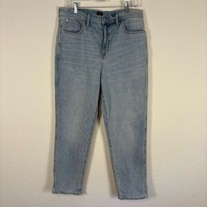 J Crew High-Rise Classic Vintage Jeans All Day Stretch Light Wash AW393 Size 10